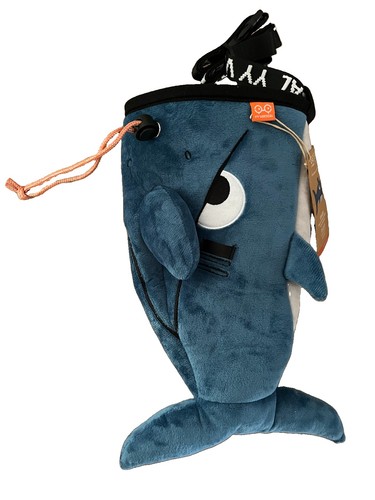Vertical shark blue chalk - shark,