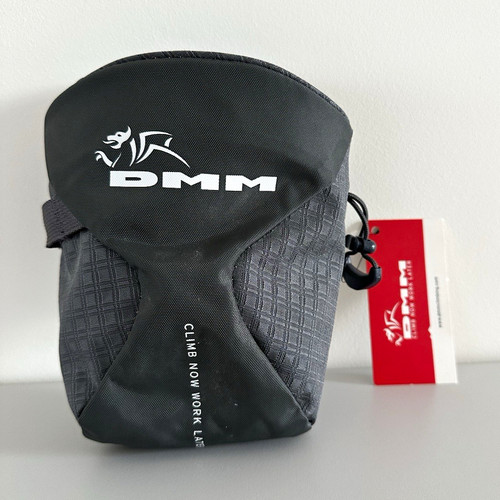 Grey dmm traction chalk bag - traction,