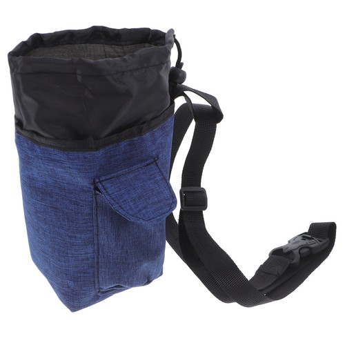 Dark blue reusable chalk bag - chalk,